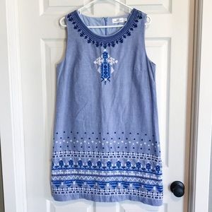 Vineyard Vines Embroidered Oxford Dress size 8